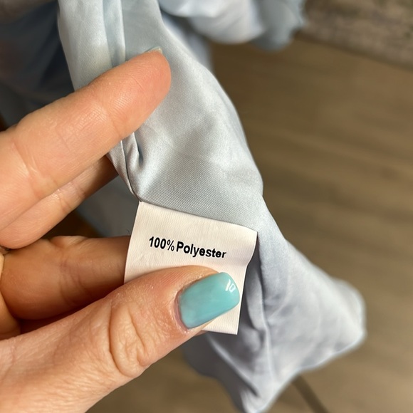 Amazon Kojooin Blue & Pink Floral Sleeveless Dress- S - Picture 5 of 6